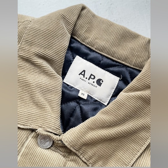 🔥 APC x Carhartt WIP Men's Beige/Tan Gabrielle Coat Size XS